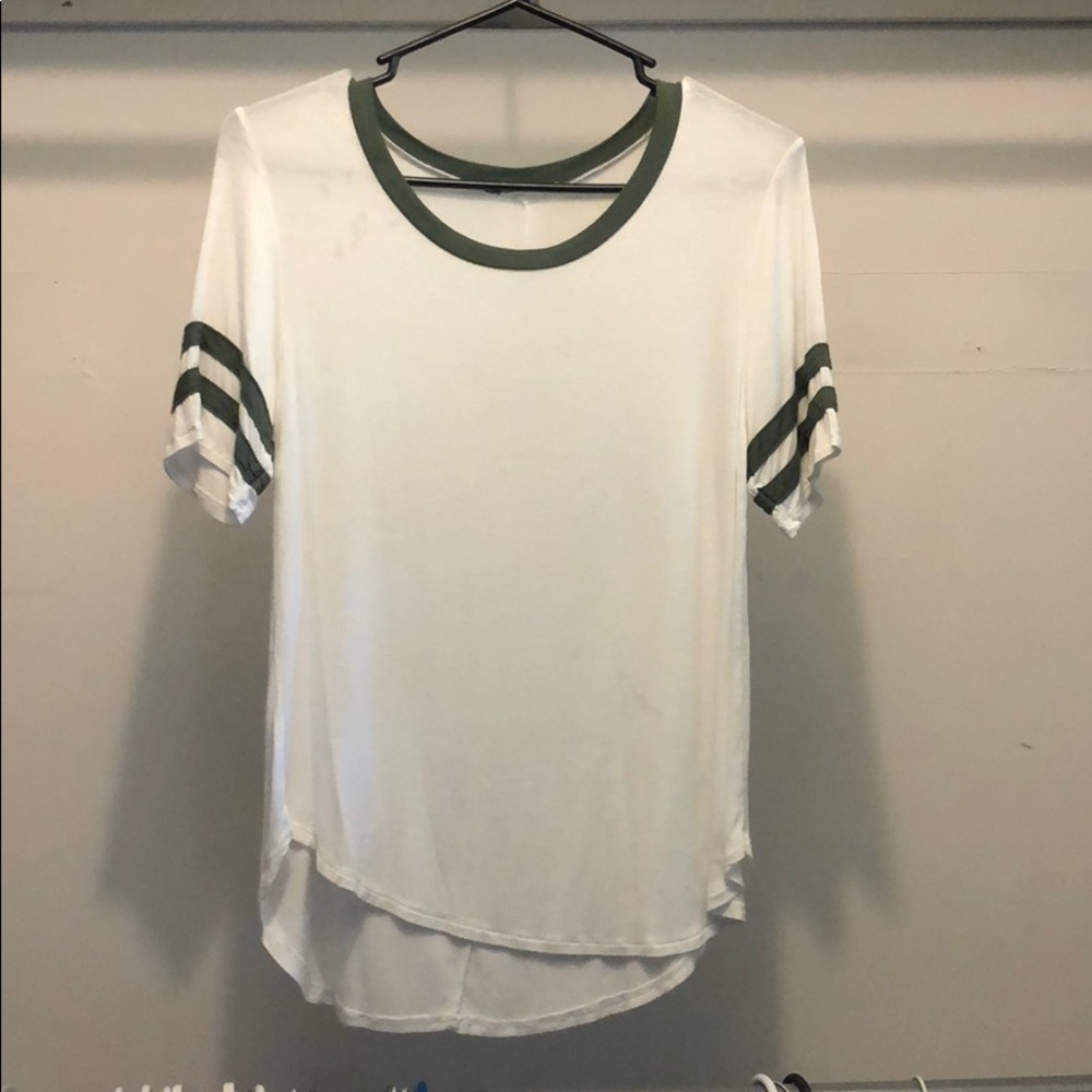 White ringer tee